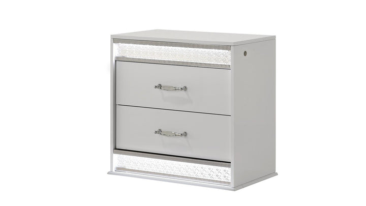 Glam Bedroom Set Collection In White
