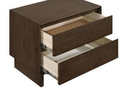 Glenwood 2-drawer Nightstand Bedside Table Warm Brown - 225012