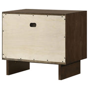 Glenwood 2-drawer Nightstand Bedside Table Warm Brown - 225012