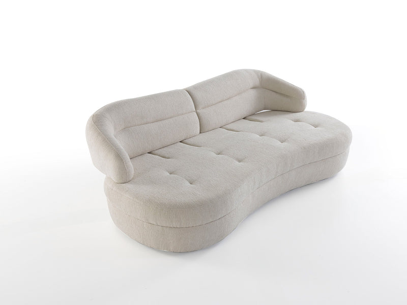 Gloria 4-pieces (2 Sofa & 2 Swivel Chair) Livingroom in Cream - 200-ZEN-GLO-CRE-3311