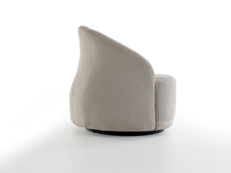 Gloria 4-pieces (2 Sofa & 2 Swivel Chair) Livingroom in Cream - 200-ZEN-GLO-CRE-3311