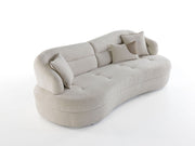 Gloria 4-pieces (2 Sofa & 2 Swivel Chair) Livingroom in Cream - 200-ZEN-GLO-CRE-3311