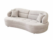 Gloria Convertible Sofa Cream in Cream - 101-GLO-MIL04-3