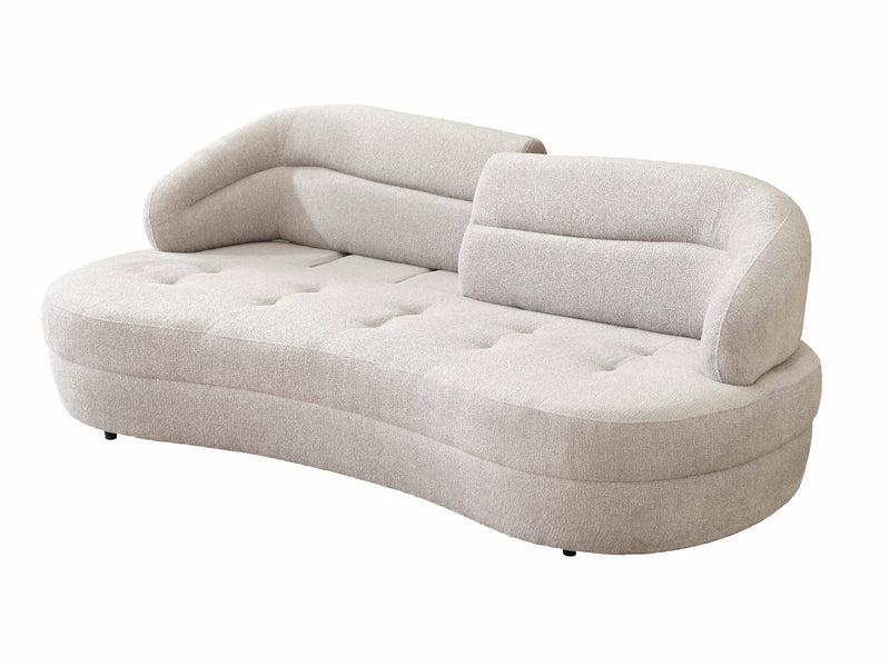 Gloria Convertible Sofa Cream in Cream - 101-GLO-MIL04-3