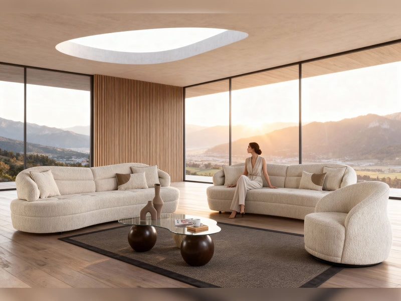 Gloria Convertible Sofa in Cream - 200-ZEN-GLO-CRE-3