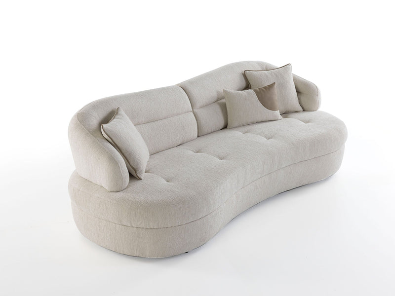 Gloria Convertible Sofa in Cream - 200-ZEN-GLO-CRE-3