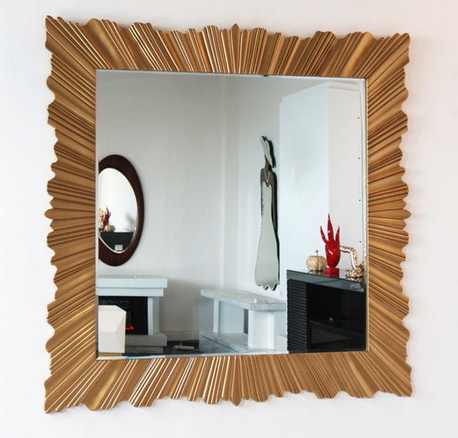 GMR102 GOLDEN LEAF WALL MIRROR - 210000007820