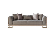 Gokce Stationary Sofa Grey in Grey - 101-GOK-E54635502-3