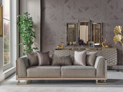 Gokce Stationary Sofa Grey in Grey - 101-GOK-E54635502-3