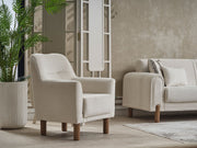 Gold 3-pieces (Sofa & Loveseat & Chair) Livingroom in Cream - 200-SER-GOL-PINAR03-321