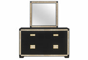 Blake Black/Gold Dresser - BLAKE-BLACK/GOLD-DR