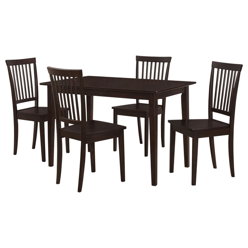 Gomez 5-piece Rectangular Dining Table Set Cappuccino - 150152