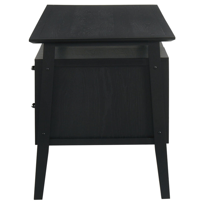 Goodson 64-inch 4-Drawer Double Pedestal Computer Desk Black - 801586