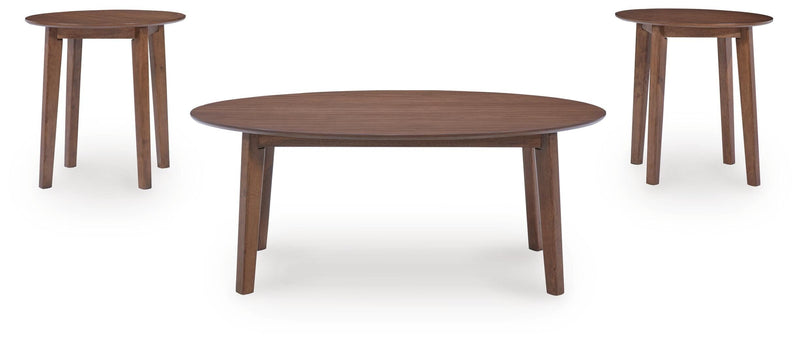 Gordonay Brown Table (Set of 3) - T155-13