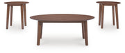 Gordonay Brown Table (Set of 3) - T155-13