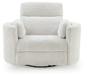 Gosaldo Silver Swivel Power Glider Recliner - PC8630395