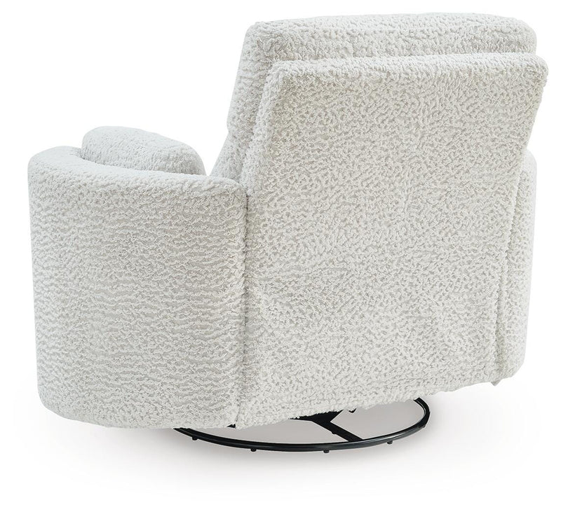 Gosaldo Silver Swivel Power Glider Recliner - PC8630395