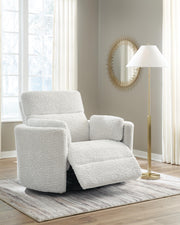 Gosaldo Silver Swivel Power Glider Recliner - PC8630395