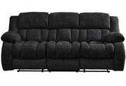 U250 Ebony Reclining Sofa/Console Reclining Loveseat/Glider Recliner - U250-EBONY-RS/CRLS/GR