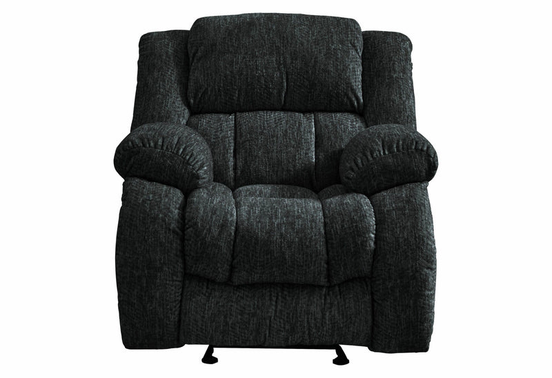 U250 Ebony Reclining Sofa/Console Reclining Loveseat/Glider Recliner - U250-EBONY-RS/CRLS/GR