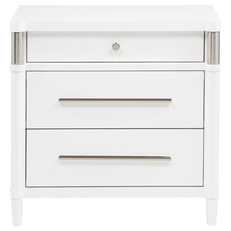 Gracemont 3-drawer Bedroom Nightstand Bedside Table White - 225072