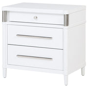 Gracemont 3-drawer Bedroom Nightstand Bedside Table White - 225072