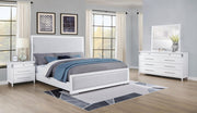 Gracemont 4-piece Eastern King Bedroom Set White - 225071KE-S4