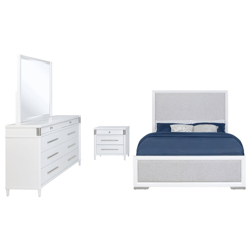 Gracemont 4-piece Eastern King Bedroom Set White - 225071KE-S4
