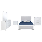 Gracemont 5-piece Eastern King Bedroom Set White - 225071KE-S5