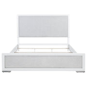 Gracemont 57-inch Eastern King Panel Bed Grey and White - 225071KE