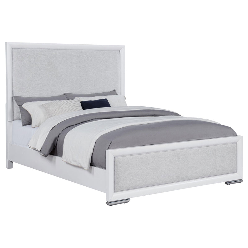 Gracemont 57-inch Queen Panel Bed Grey and White - 225071Q