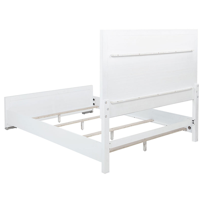 Gracemont 57-inch Queen Panel Bed Grey and White - 225071Q