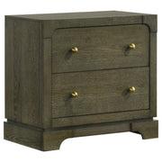 Gran Park 2-drawer Nightstand Bedside Table Dark Cocoa - 224932