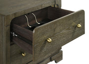 Gran Park 2-drawer Nightstand Bedside Table Dark Cocoa - 224932