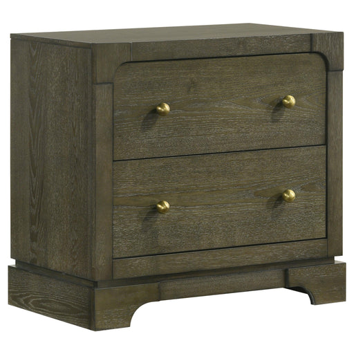 Gran Park 2-drawer Nightstand Bedside Table Dark Cocoa - 224932