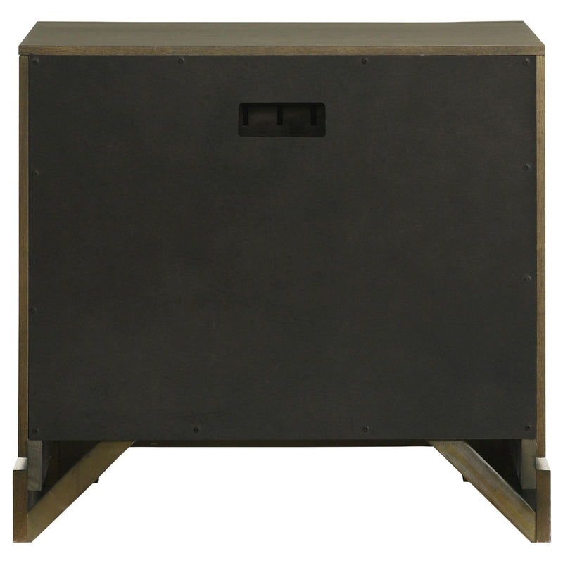 Gran Park 2-drawer Nightstand Bedside Table Dark Cocoa - 224932