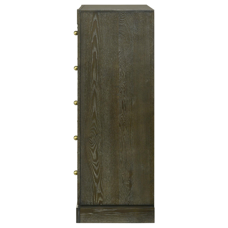 Gran Park 5-drawer Bedroom Chest of Drawers Dark Cocoa - 224935
