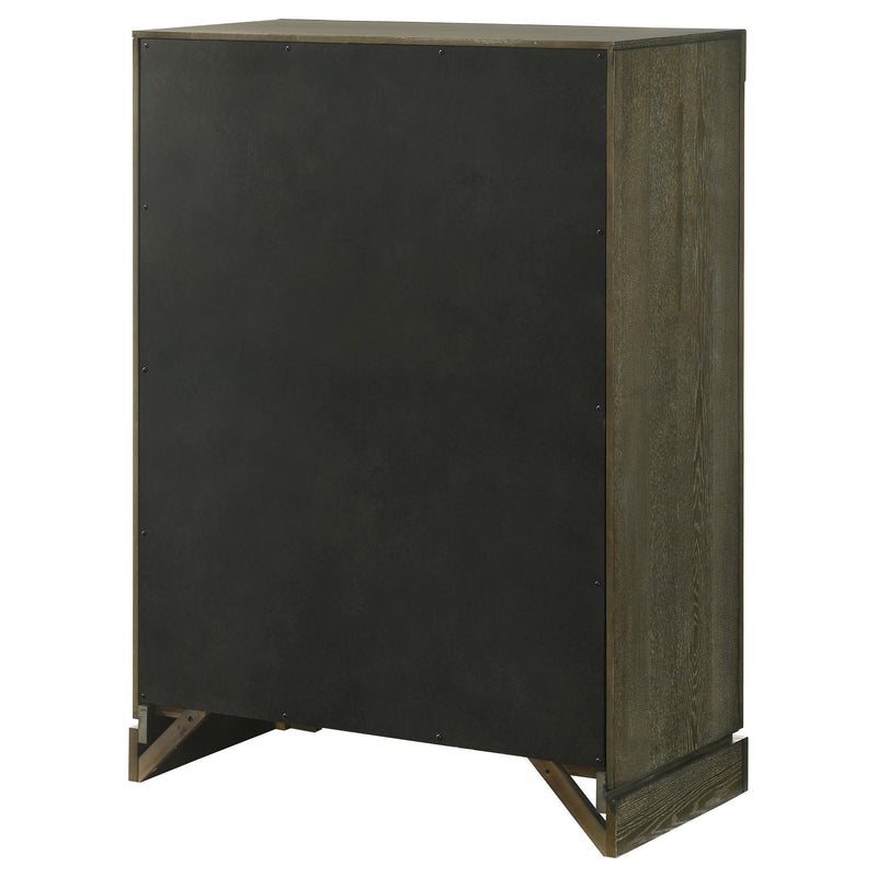 Gran Park 5-drawer Bedroom Chest of Drawers Dark Cocoa - 224935