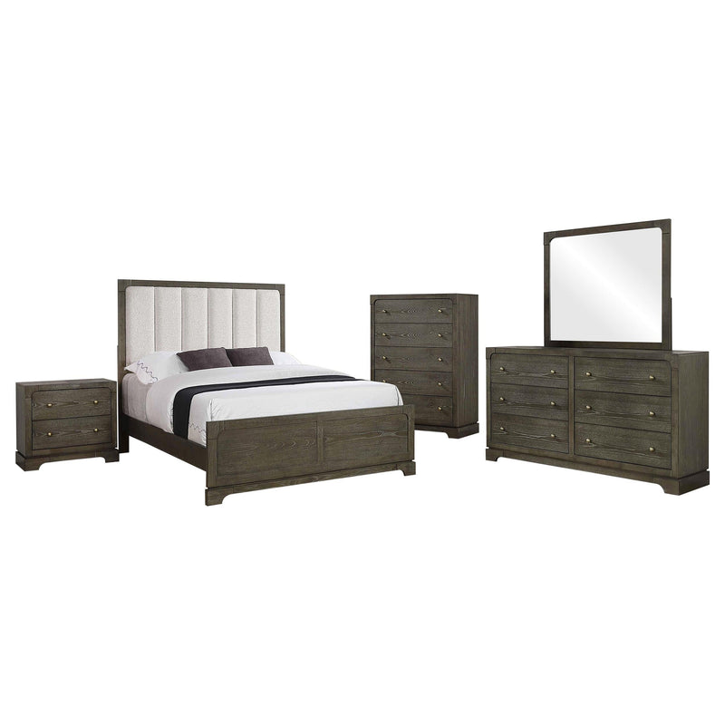 Gran Park 5-piece Eastern King Bedroom Set Dark Cocoa - 224930KE-S5