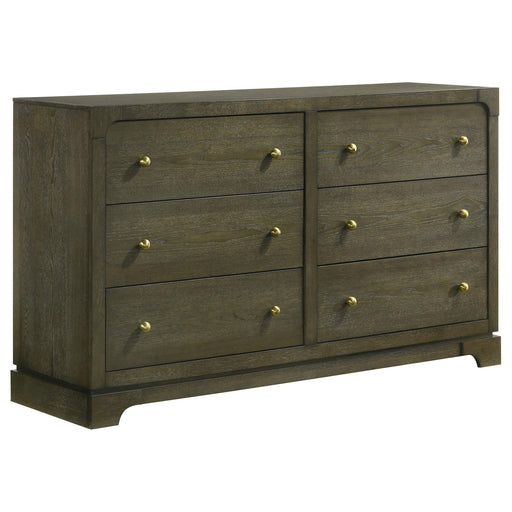 Gran Park 6-drawer Dresser Cabinet Dark Cocoa - 224933