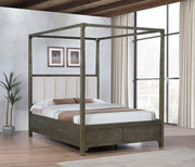 Gran Park Queen Canopy Bed Dark Cocoa - 224931Q