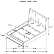 Granada 4-piece Queen Bedroom Set Natural Pine - 224921Q-S4