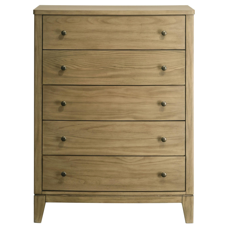 Granada 5-drawer Bedroom Chest of Drawers Natural Pine - 224925