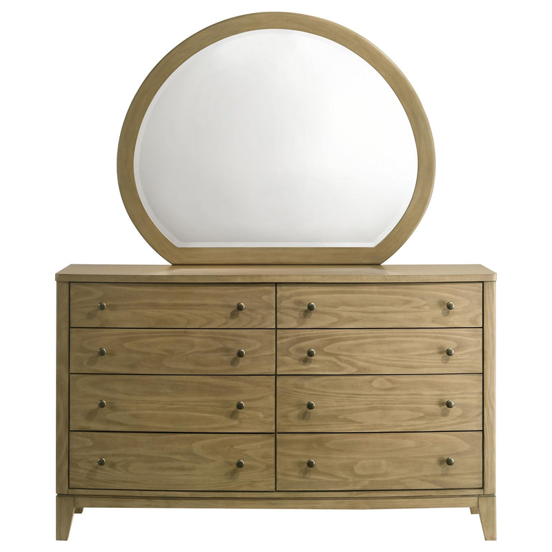 Granada 8-drawer Dresser and Mirror Natural Pine - 224923M