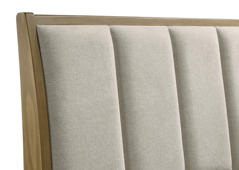 Granada Upholstered Queen Panel Bed Natural Pine - 224921Q