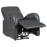 Grant Upholstered Power Recliner Chair Grey - 601499P