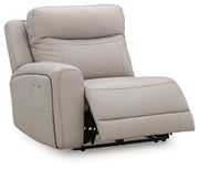 Gravier Gray Left-Arm Facing Power Recliner - U1330058