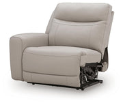 Gravier Gray Left-Arm Facing Power Recliner - U1330058