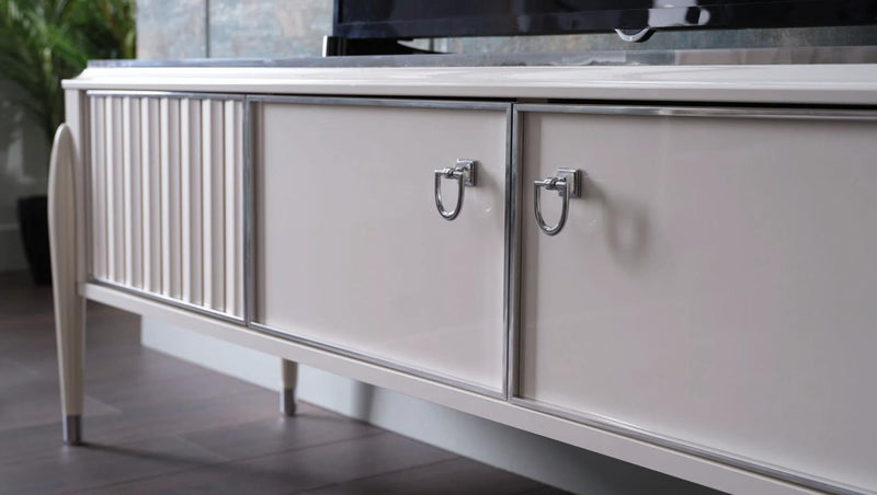 Gravita Tv Stand Ivory Leg - DMV FurnitureTV Stand