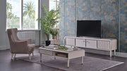 Gravita Tv Stand Ivory Leg - DMV FurnitureTV Stand